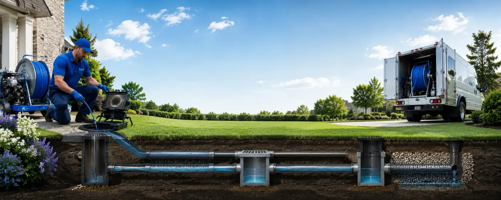 Outdoor drain cleaning information for Hagaman, NY